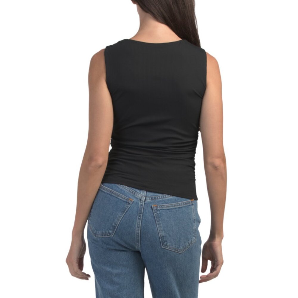 Sunday Edition Black Square Neck Basic Top - image 2